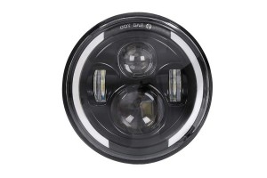 ФАРА В СБОРЕ 452 (АНГЕЛЬСКИЕ ГЛАЗКИ полукруг) Ближний 22W+дальний 30W