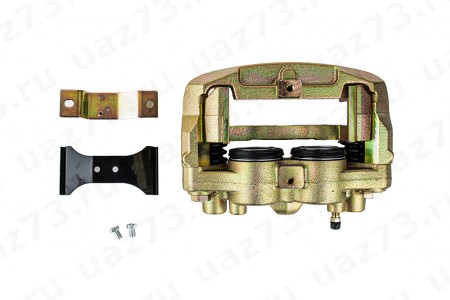 ТОРМОЗ ПЕРЕДН. Патриот лев. в сборе с колод. (суппорт) (ZFauto)