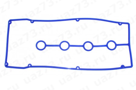 ПРОКЛАДКА КРЫШКИ КЛАПАНОВ 409 дв. с кольцами Евро-3 СИЛИКОН синий (7шт.)(Балаково)