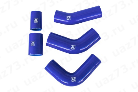 ПАТРУБОК РАДИАТОРА 100 л.с. СИЛИКОН (к-т 5шт) (ZFauto)
